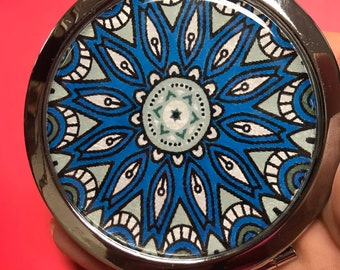 Mandala Art Image Compact Mirror -Handmade-FREE SHIPPING