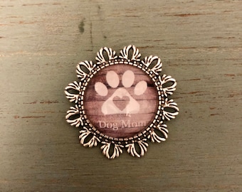 Dog Mom Image Brooch-FREE SHIPPING-