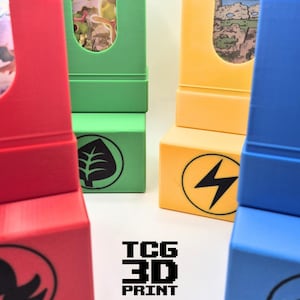 Eigene 3D gedruckte Deckbox - TKG Accessoire für Pokémon, Magic, Yu-Gi-Oh! | Personalisierte Farben & Logos