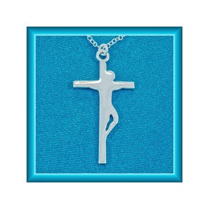 Handmade Cross Crucified Jesus Christian Faith Jewellery Pendant Religious Silver Necklace Free Shipping Gift from Israel Jerusalem Palestin