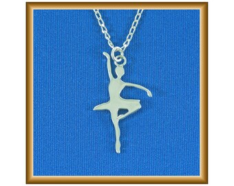 Handmade Jewellery Pendant Ballet Ballerina Necklace Girl Dancer Jewel Designed for Girl and Women Free Shipping Gift from Israel Jerusalem