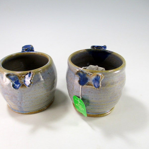 Pottery Coffee Mugs Thumb Rest Etsy