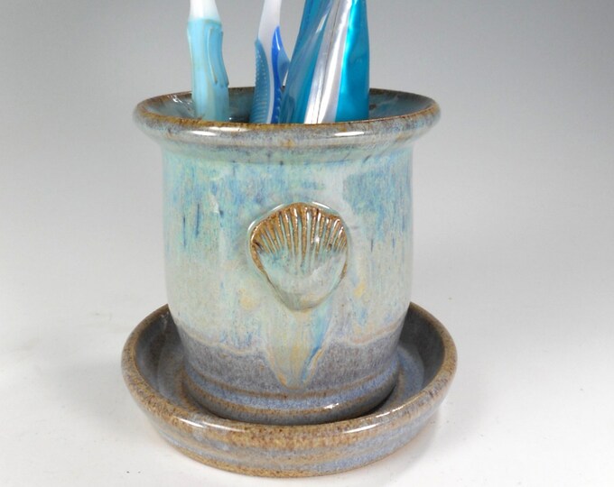 Pottery Toothbrush Holder Ceramic Toothbrush Cup With Holes Etsy