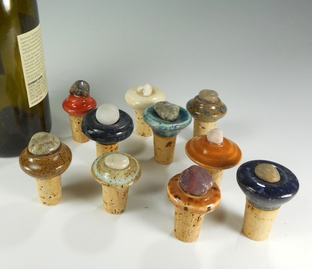 Download Ceramic wine bottle stopper 10 wine cork party or wedding ... Yellowimages Mockups