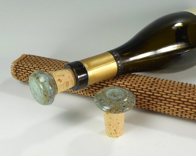 Wine Bottle Stopper Cork Ceramic Wine Stopper Pottery Wine Etsy