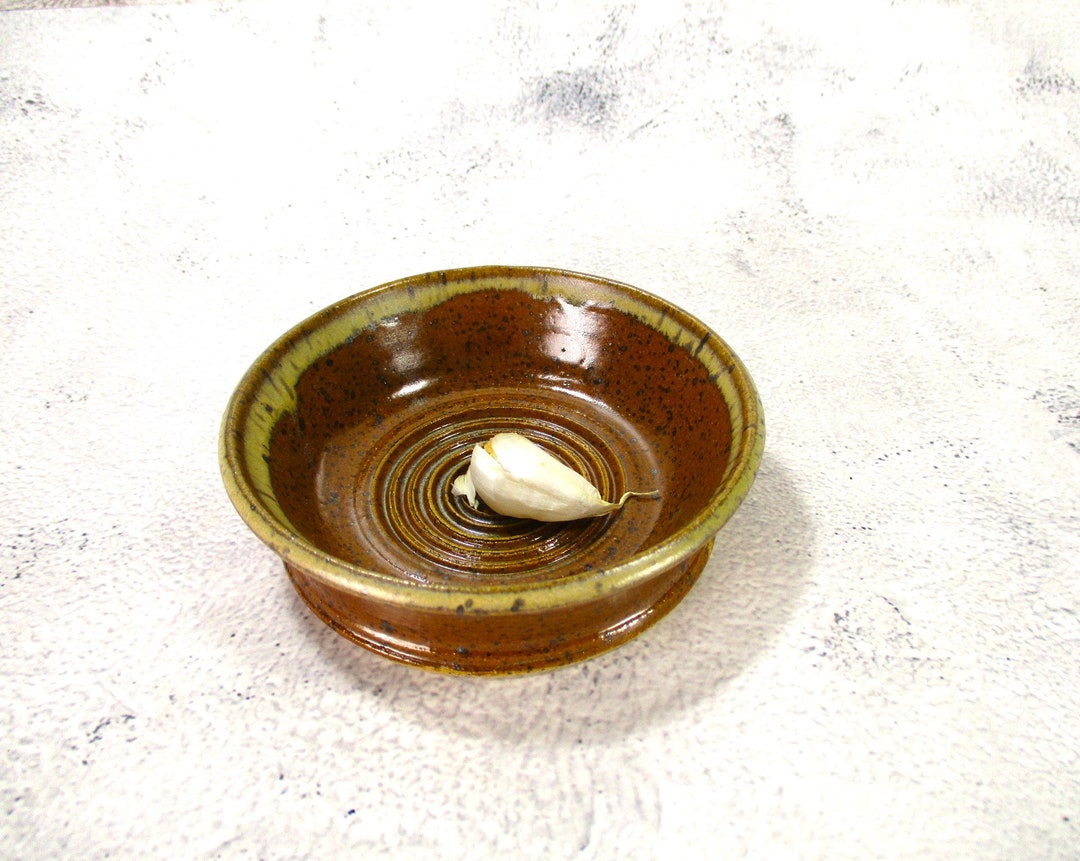 Ceramic Garlic Grater Plate Pottery Ginger Grater Bowl Etsy