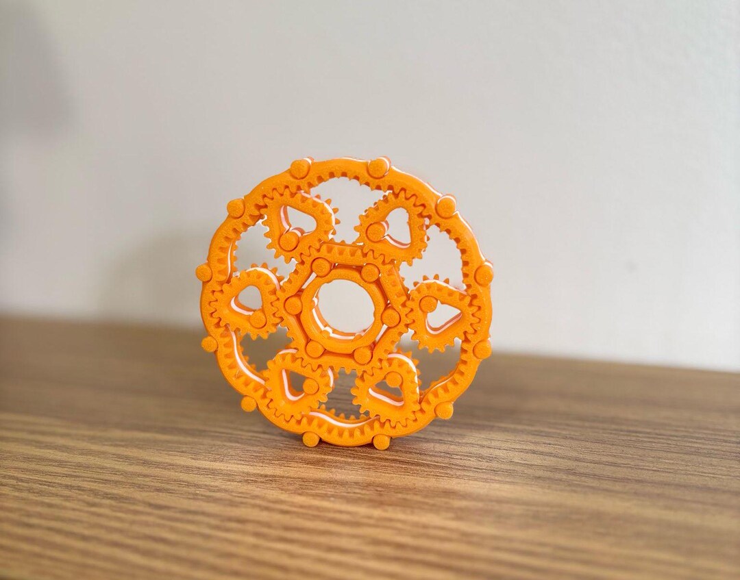 Feget 3D Printed Fidget Spinner,gear Fidget Toy,stress Relief Spinner ...