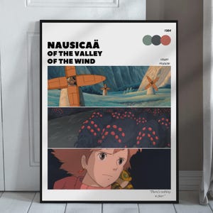 Nausicaä of the Valley of the Wind Poster | Digital Print | Studio Ghibli Wall Art | Hayao Miyazaki Anime Poster | Nausicaä of the Valley |