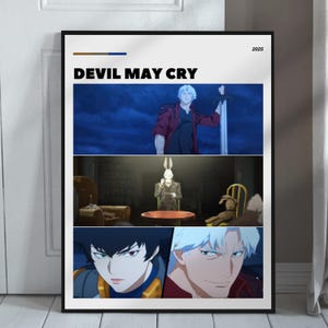 Devil May Cry Poster | Digital Print | Devil May Cry Wall Art | Anime Poster | Devil May Cry Movie Poster | DMC | Dante | Vergil | Mary