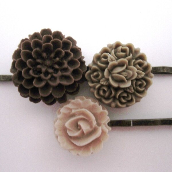 Mocha - Hair Pins