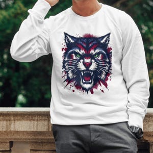 Wildcats Checkered PNG: Retro Sports Team Design (Digital Download