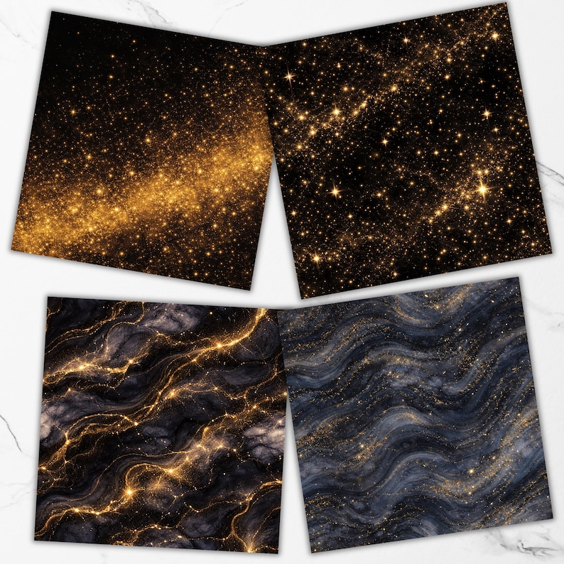30 Night Sky Seamless Pattern, Night Sky Digital Paper, Starry Night ...