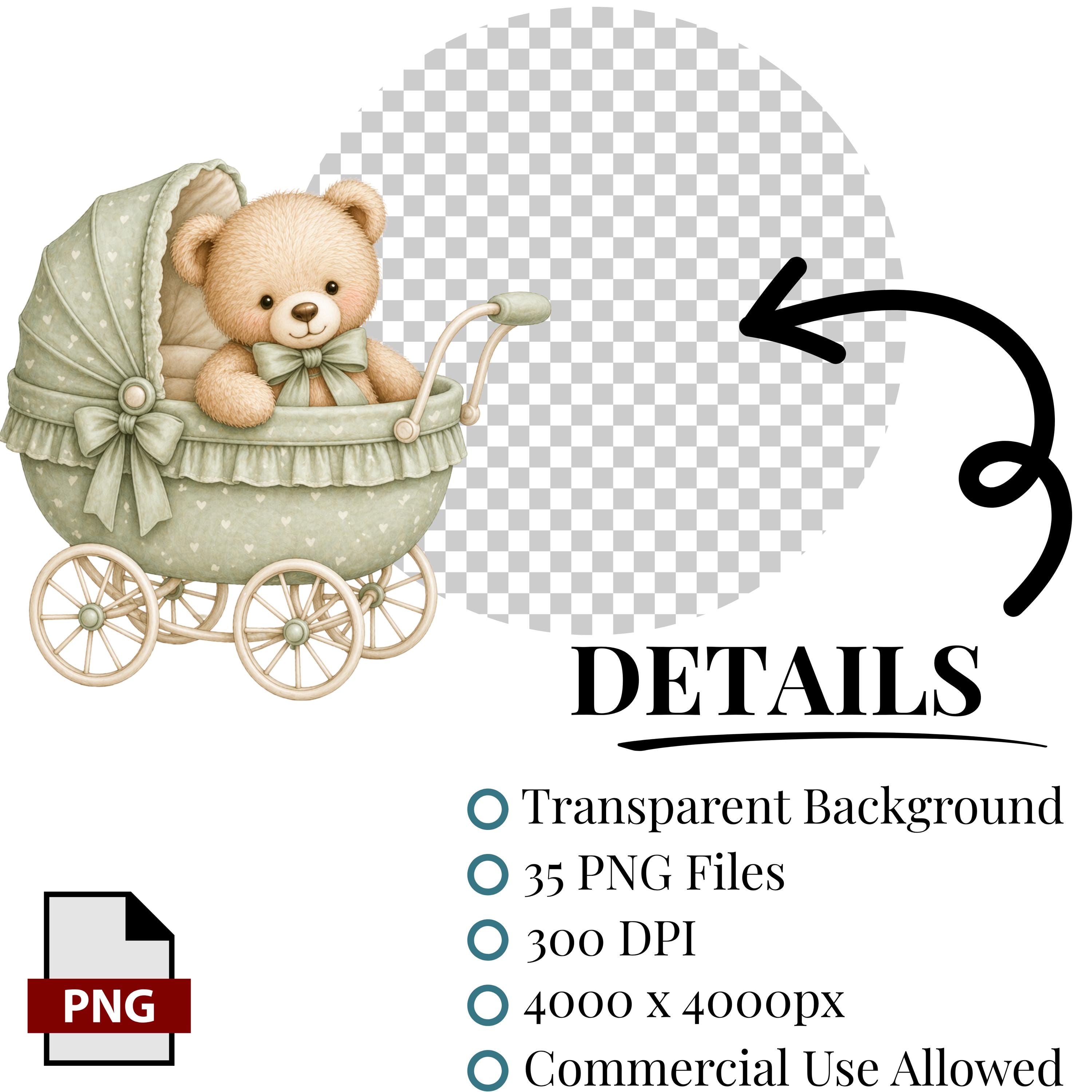 35 Watercolor Green Teddy Bear Clipart PNG, Cute Teddy Bear ...