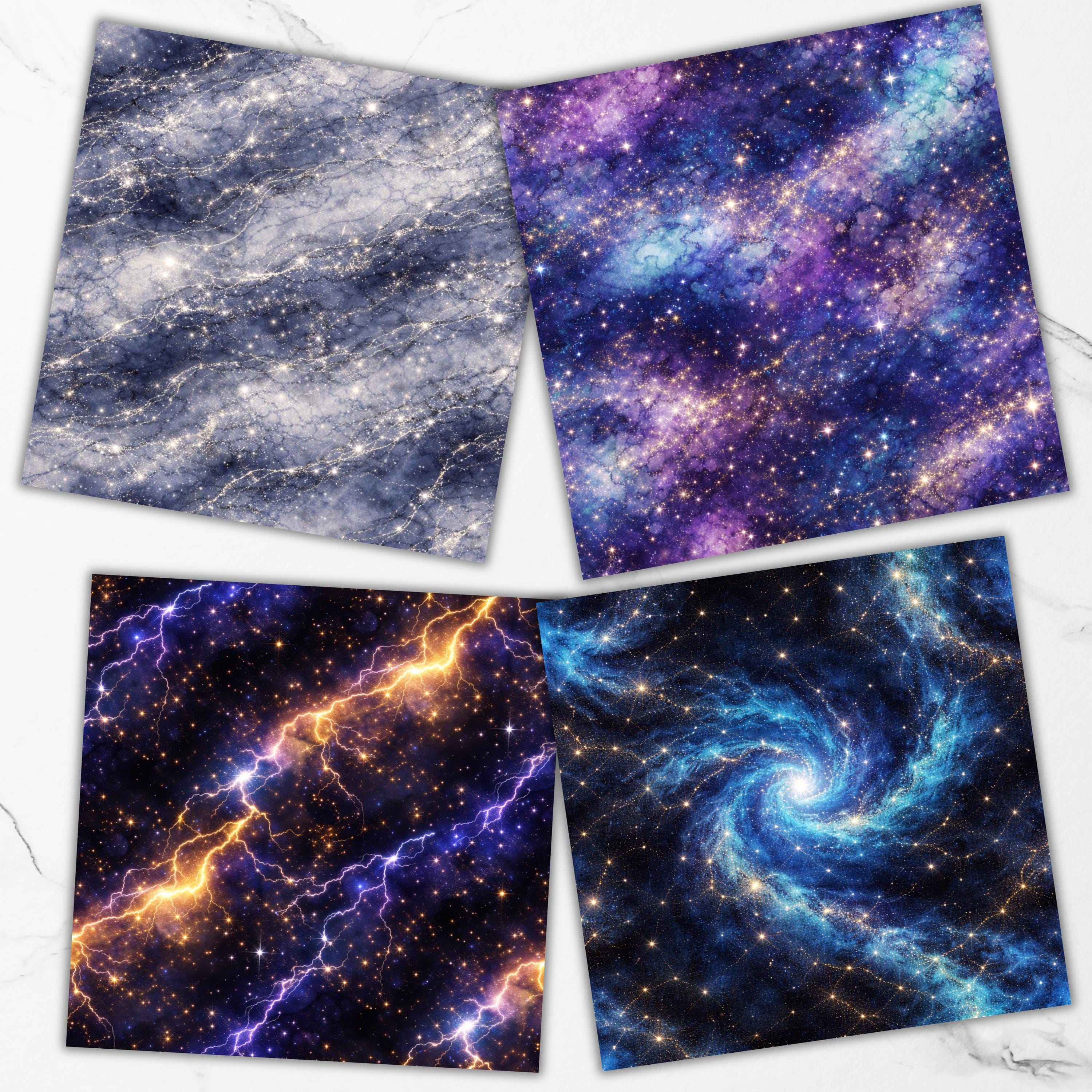 30 Night Sky Seamless Pattern, Night Sky Digital Paper, Starry Night ...