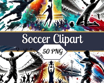 Transparent PNG des cliparts football | Téléchargement numérique de football pour Cricut, sublimation, conception de t-shirt