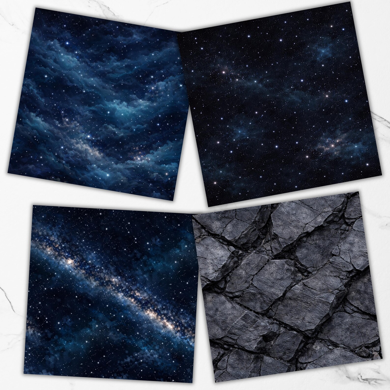 30 Night Sky Seamless Pattern, Night Sky Digital Paper, Starry Night ...