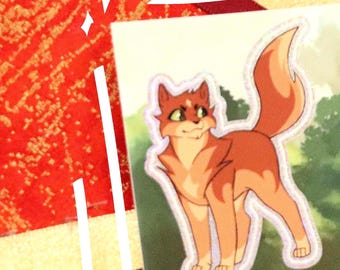 Battle Cats - Hoja de pegatinas de Firestar y sus amigos