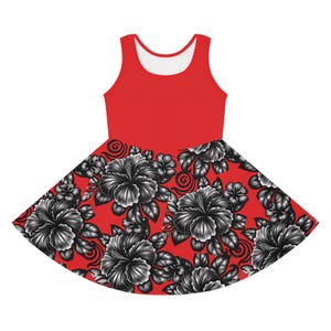 Robe d&#39;été fleurie : robe d&#39;été sans manches pour fille