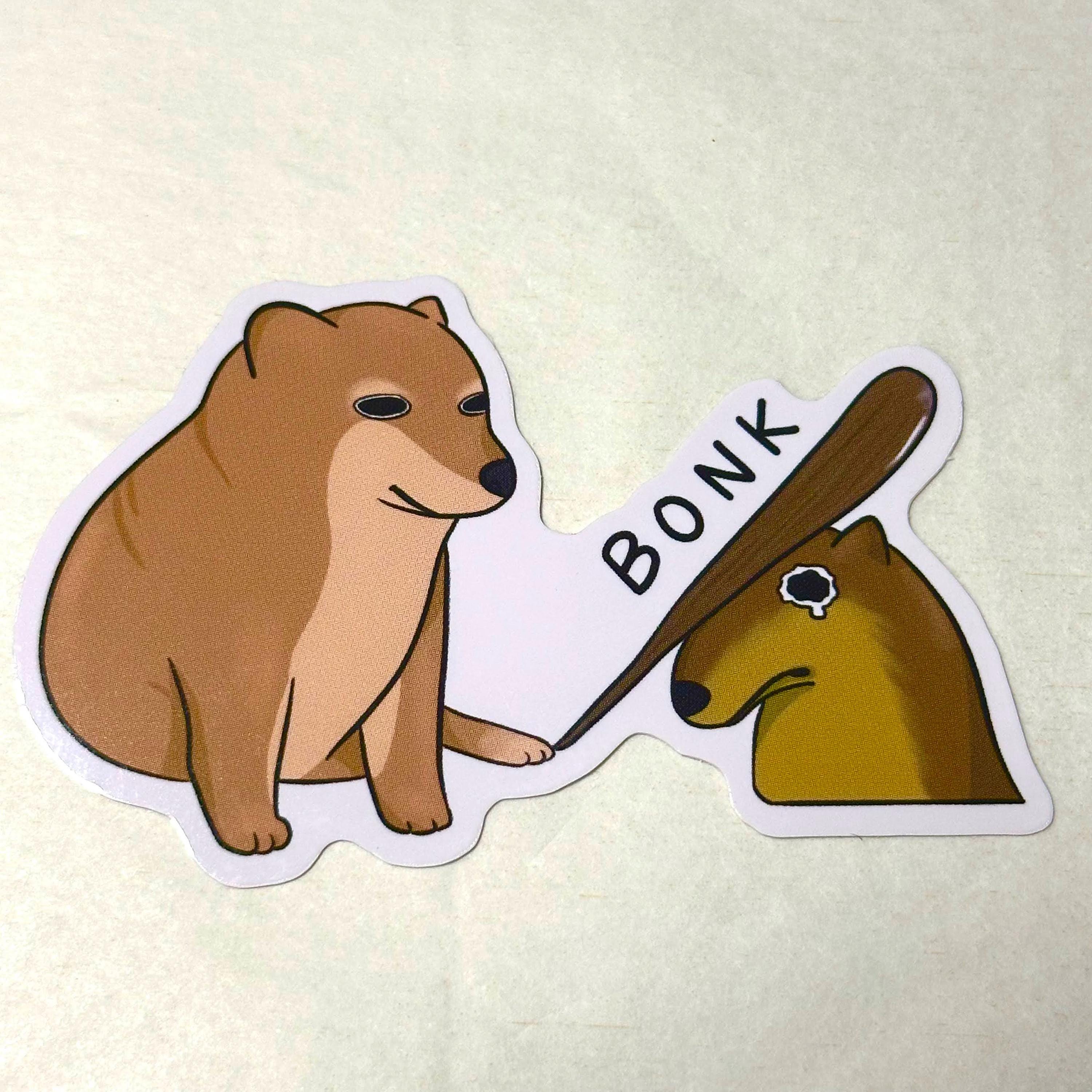 Bonk Dog Sticker - Etsy