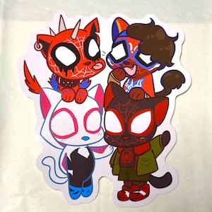 SpiderVerse Cat Sticker