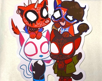 SpiderVerse Cat Sticker
