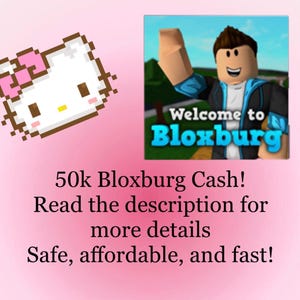 50K BLOXBURG CASH! Same day delivery! Safe, affordable and fast! Feel free to DM me if you have any questions.