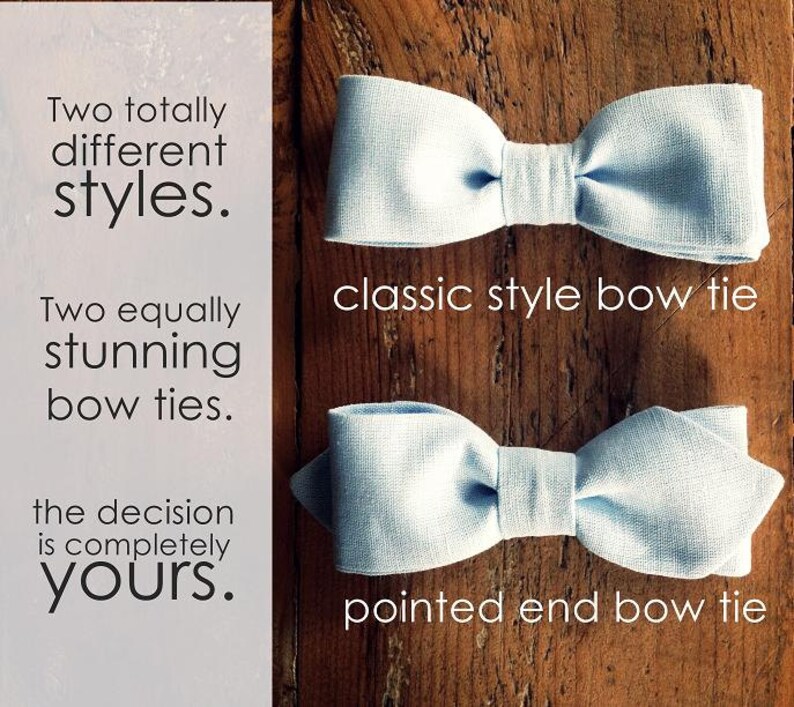 a z u r e. l i n e n bowtie image 5