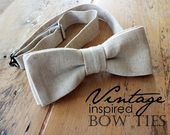 f l a x  LINEN bow.tie