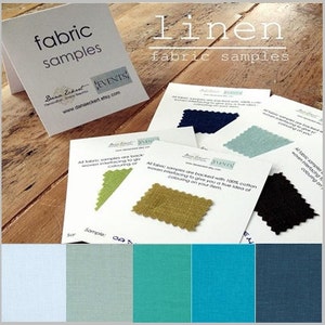 b l u e. h u e s. LINEN . f a b r i c SWATCH samples image 1