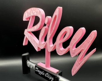 Dazzle Clipz - dance duffel name plate