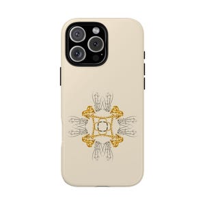 Elegante Abstrakte Engel Flügel Handyhülle, Beige Minimalistisches Design für iPhone, Samsung Galaxy S Serie & Google Pixel Case mit einzigartigem Design