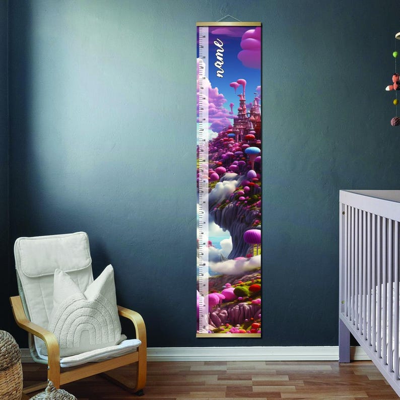 Personalized Fantasy Castle Growth Chart – Kids’ Height Ruler, Magical ...