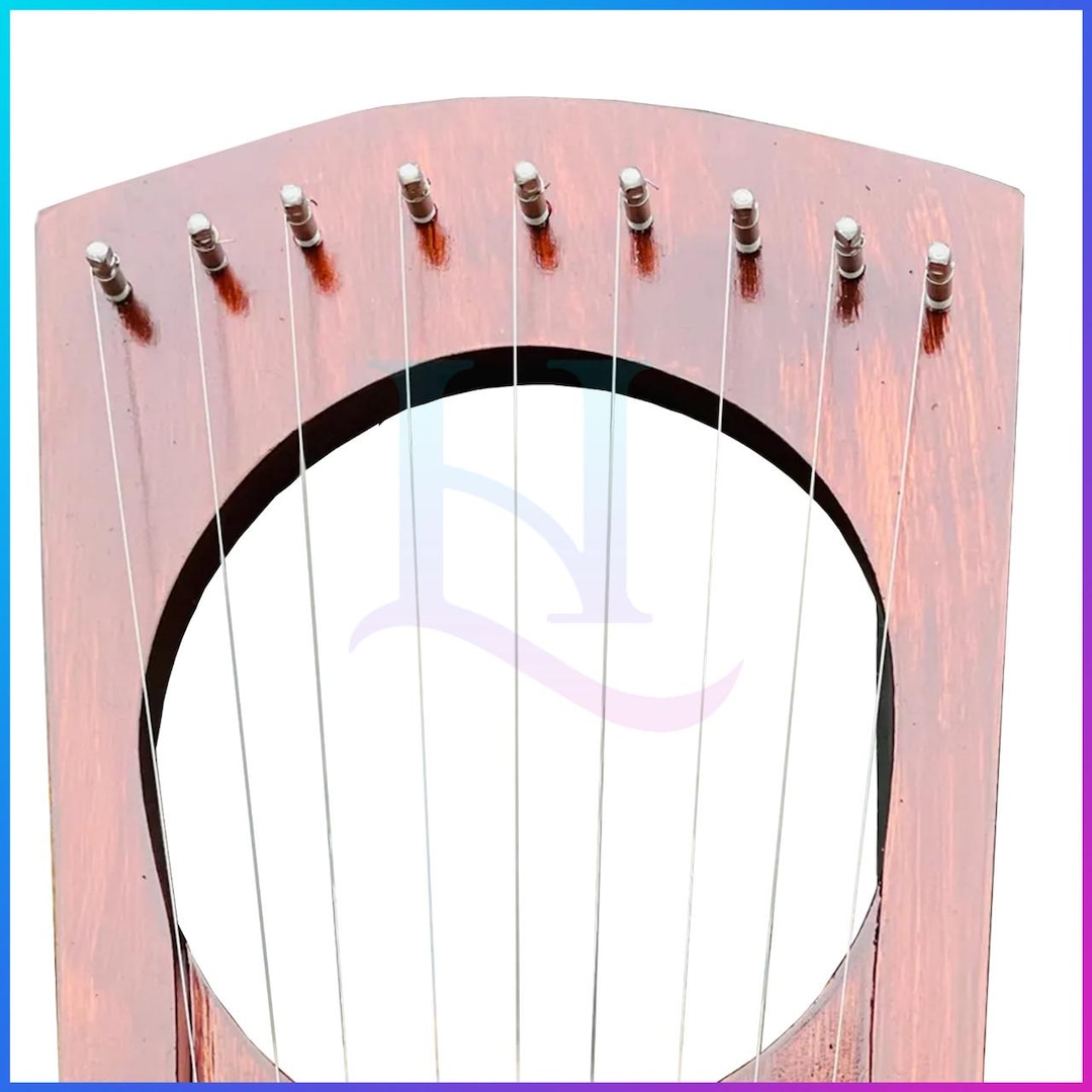 Lyre Harp Rosewood Pentatonic 9 Strings Lyre Harps Free Bag and Strings ...