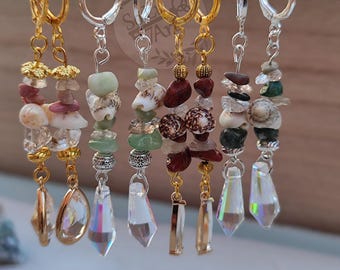 Brincos Coleção Tesouros da Praia, feito à mão