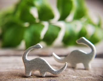 Tiny Dinosaur Stud Earrings