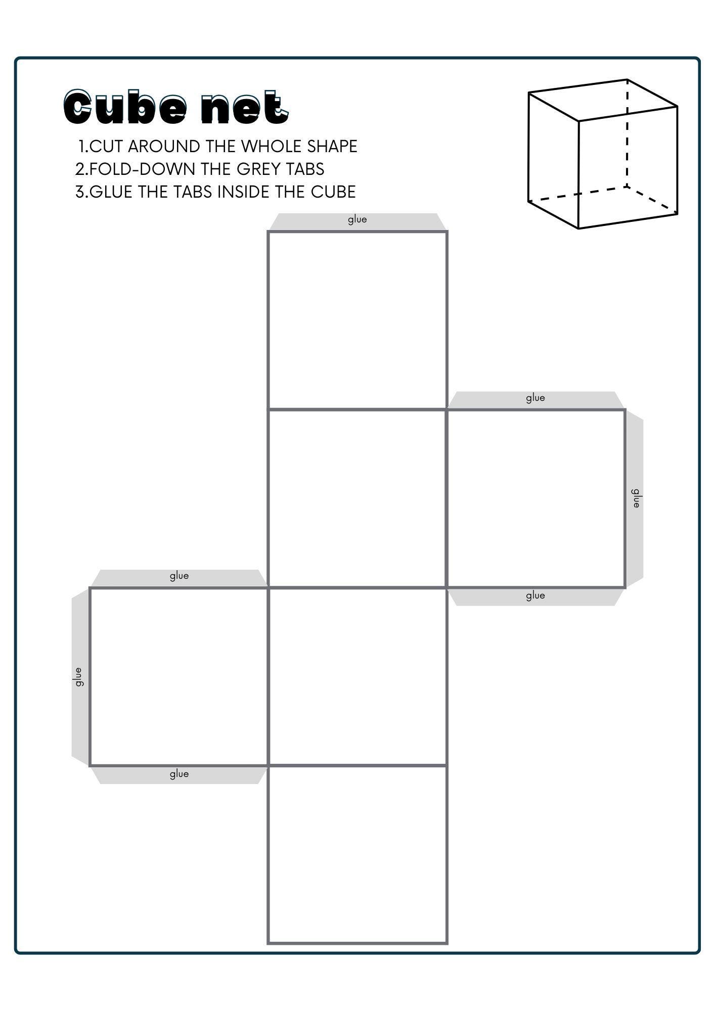 3D Shape Nets STEM Activity, Montessori Math Craft (PDF Pattern) - Etsy