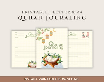 Journal du Coran et outil de suivi des réflexions : agenda islamique (téléchargement numérique)