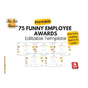Prêmios Engraçados para Funcionários – 75 Certificados de Escritório Hilários + Jogo de Formação de Equipe GRÁTIS | Reconhecimento de Funcionários para Imprimir e Humor no Ambiente de Trabalho