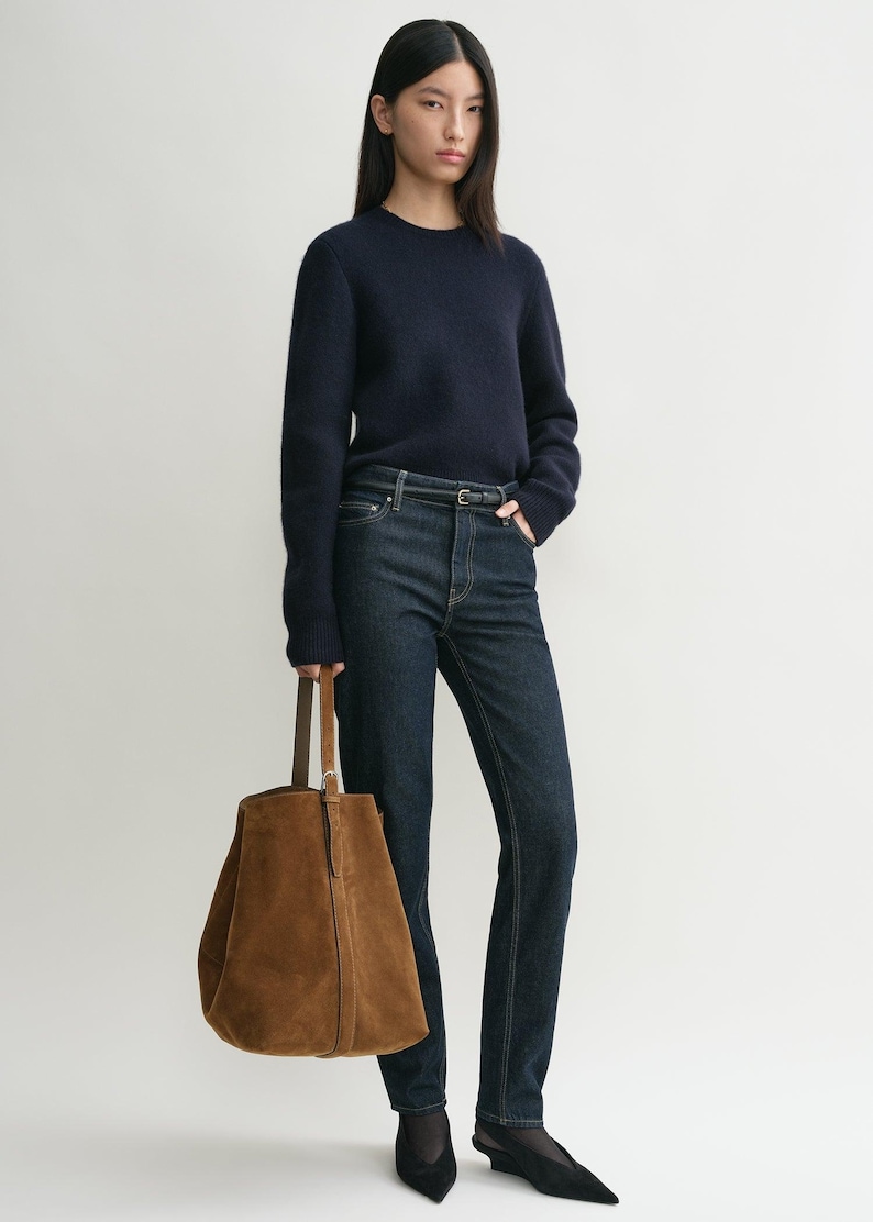 gift for her leather handbag Handmade large brown suede leather tote bag with adjustable strap and spacious design for women perfect as a work or travel shoulder purse Minimalist oversized brown suede leather tote bag for women featuring a roomy interior durable stitching and premium cowhide suede material Luxury brown suede leather shoulder bag for women with adjustable strap versatile tote design and high quality craftsmanship ideal for daily use Elegant large suede leather tote in rich brown