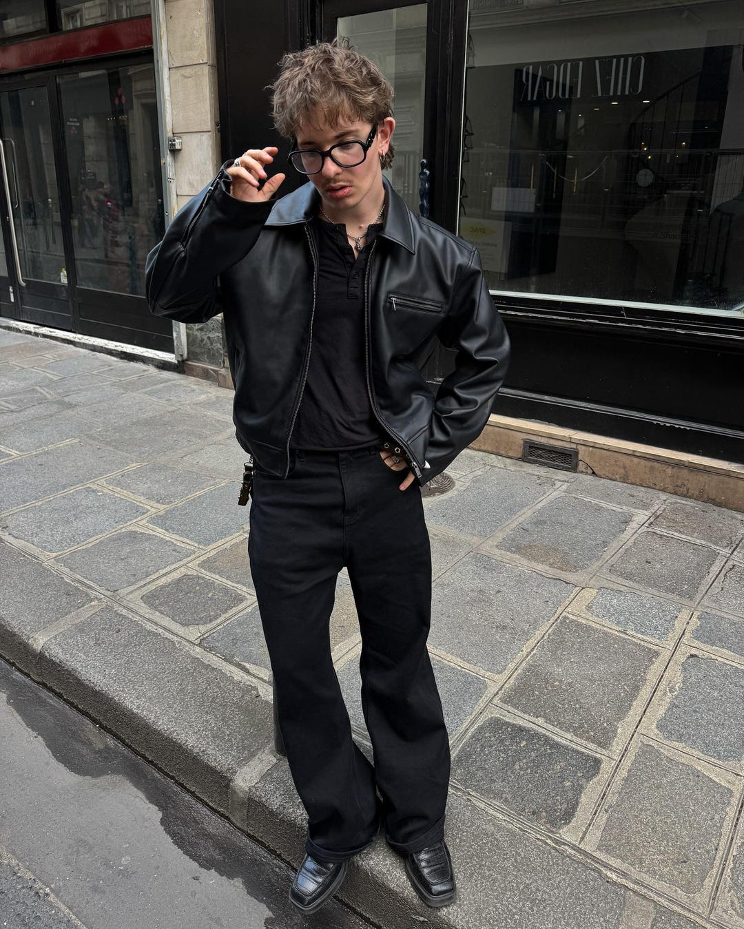 ジャケット・アウター 90s vintage ramb Leather blouson BLK M 90s vintage ramb Leather blouson BLK M 【公式通販】