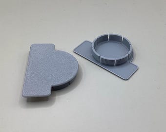 X2 35mm Winged Hinge Hole Cover Caps Kitchen Cupboard Door Blanking