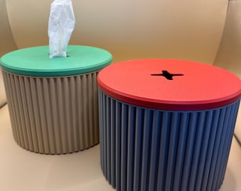 Toilet Paper Tissue Box Holder Dispenser Red And Grey