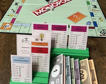 Organiser Tidy Money and Card Holder For Monopoly Board Game