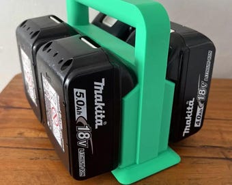 Battery Basket Carrier Caddy Holder for Makita LXT Green