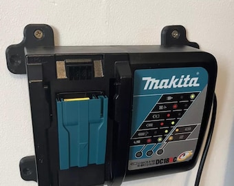 Wall Mount  Brackets for Makita DC18RC Dual Port 18v LXT Li-Ion Battery Charger