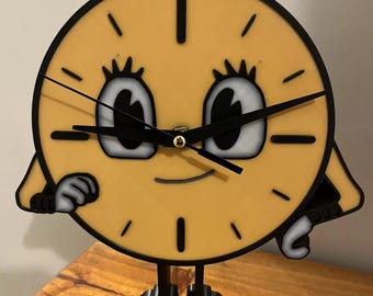 Loki  Working Wall Clock Or Free Standing Miss Minutes TVA Design