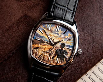 Bespoke Watch Dial: Concept and Final Artwork. From Concept to Reality, Custom Hand-Painted Art.