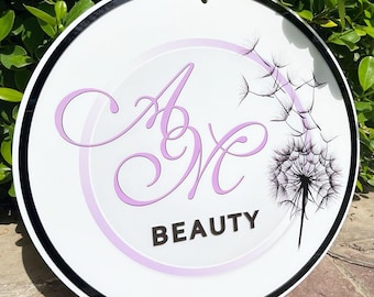 Round Customized Office Logo Door Sign | Office Wall Sign | Acrylic Business Logo Signage | Custom Signs for Business