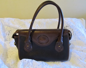 Vintage Dooney and Bourke Big Duck Black Brown Handbag