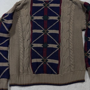 Pull Pendleton Lobo VTG Heritage en tricot du sud-ouest, mélange de laine café moka, taille Lg. image 1